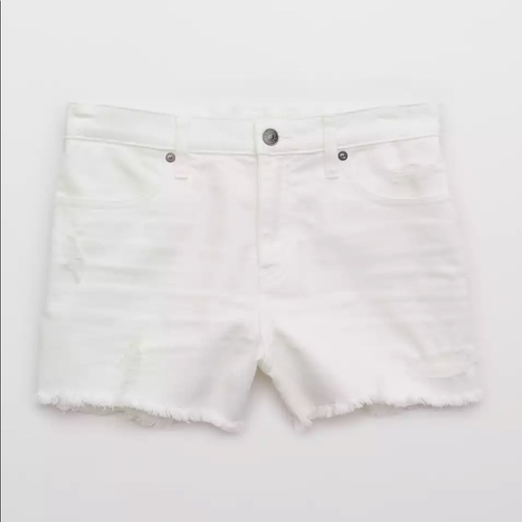 NWT Aerie Daydream Denim Shorts in White Size XXL - Picture 8 of 9